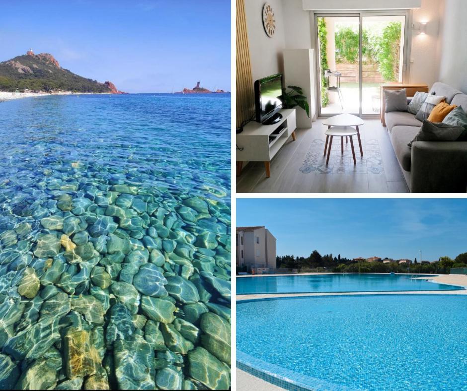 Appartement Frejus Avec Jardin, Piscine, Plage, Tennis Exteriör bild